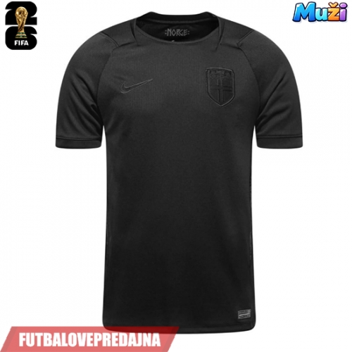 Lacne Muži Futbalové dres Nórsko MS 2026 Krátky Rukáv - Preč